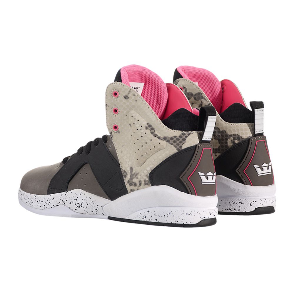 Chaussures de Skate Supra Magazine Multicolore Black/Snake-White Homme | JFN-53238141